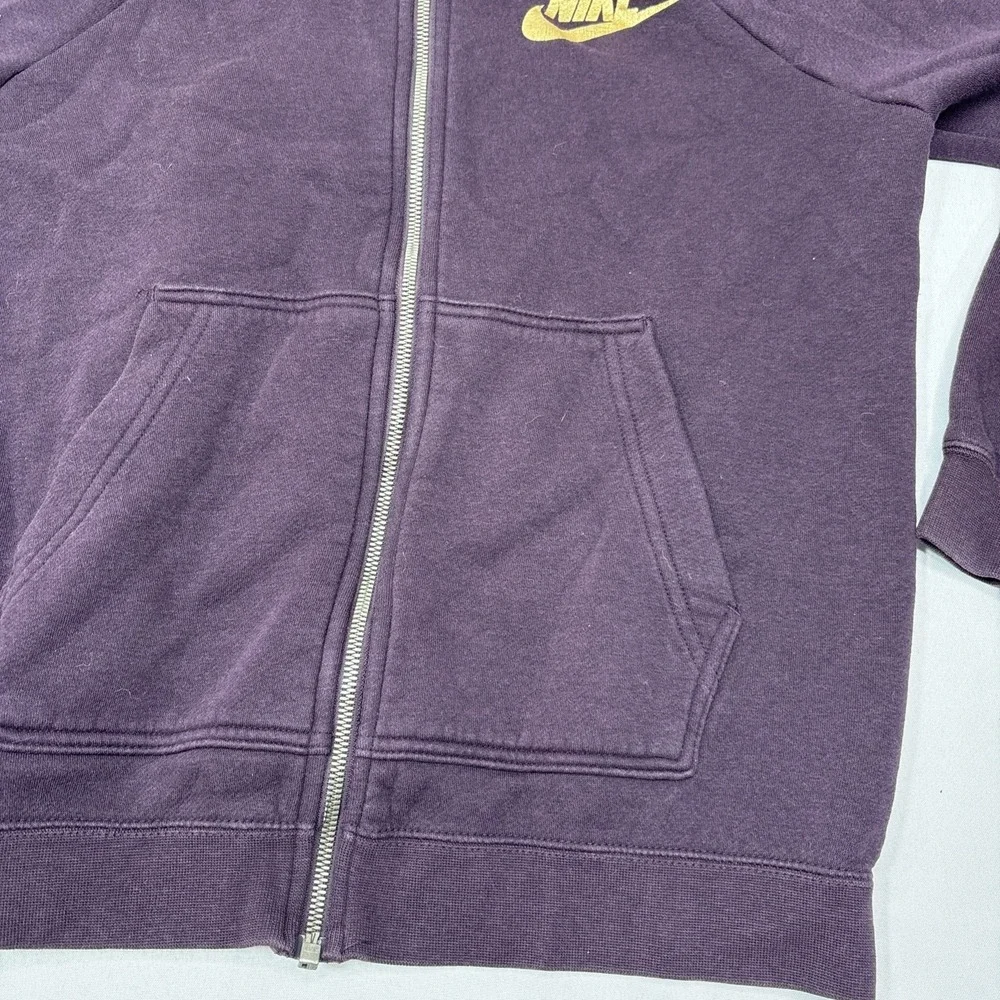Nike Sportswear Tech Fleece Full Zip Hoodie Woman's Small Purple Zip Pocket